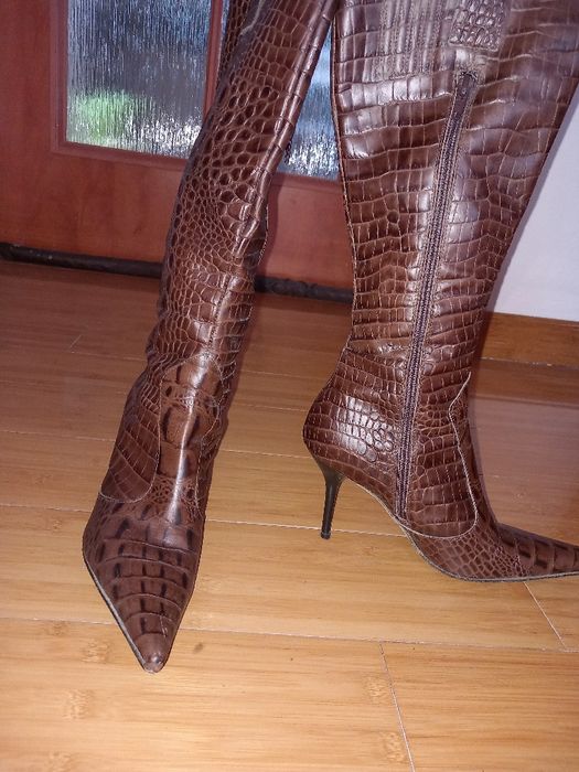Cizme piele naturala de crocodril