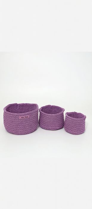 Корзинки вязаные