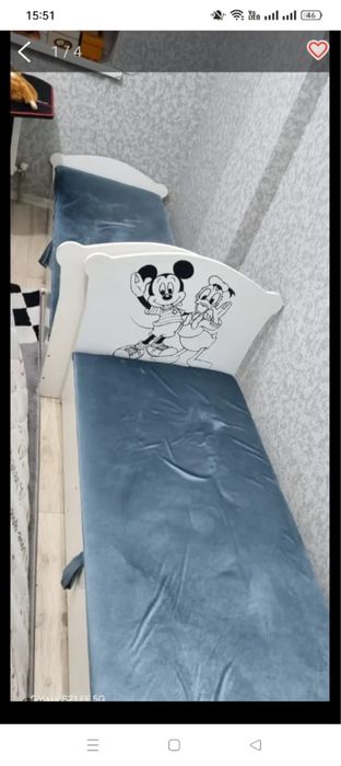 Кроват 2 шт односпальный