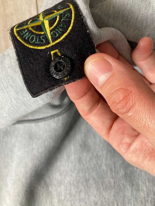 Оригинален Stone Island мъжки сив суитчър суичър размер XL