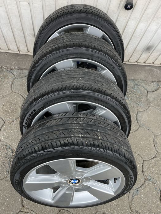 Jante aliaj 5x120mm, anvelope vara 225/40 R18, BMW E46 E90 E91 E81 E87
