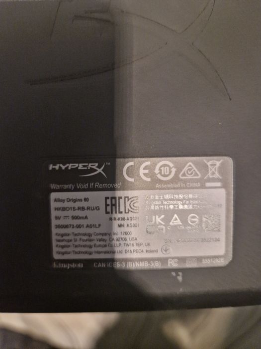 Клавиатура HyperX Alloy Origins 60