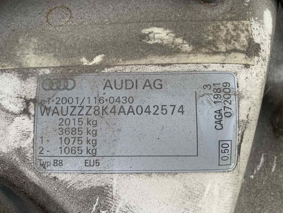 Ауди А4 Б8 2.0 тди  2010год код на мотора CAGA