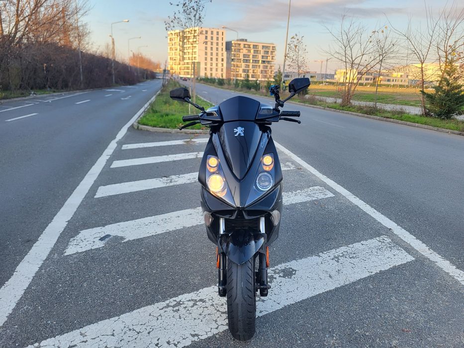Scuter 49cc Peugeot JetForce Racire apa - Prinde 80/90 km/h - Permis B