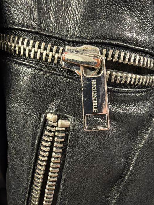 Black leather jacket  Rockandblue  size 36