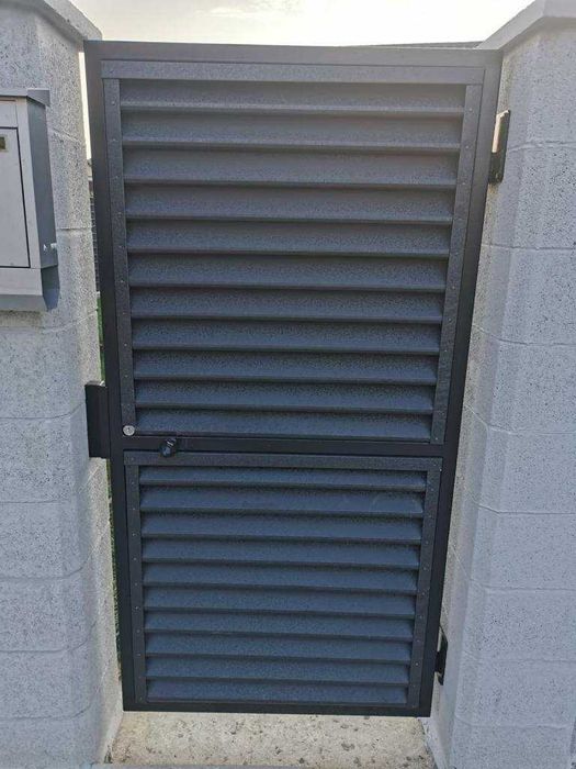 Garduri si porti din panou stil jaluzele, sipca metalica, plasa, tabla