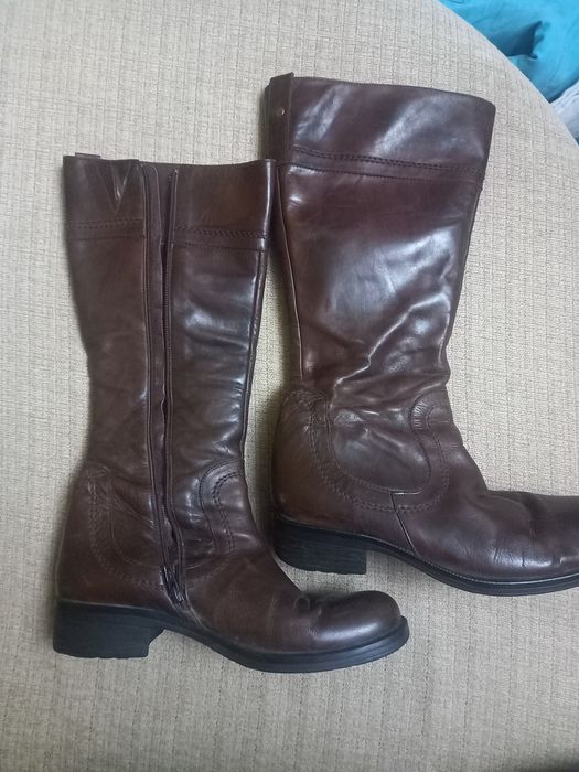 Страхотни ботуши естествена кожа 38 номер