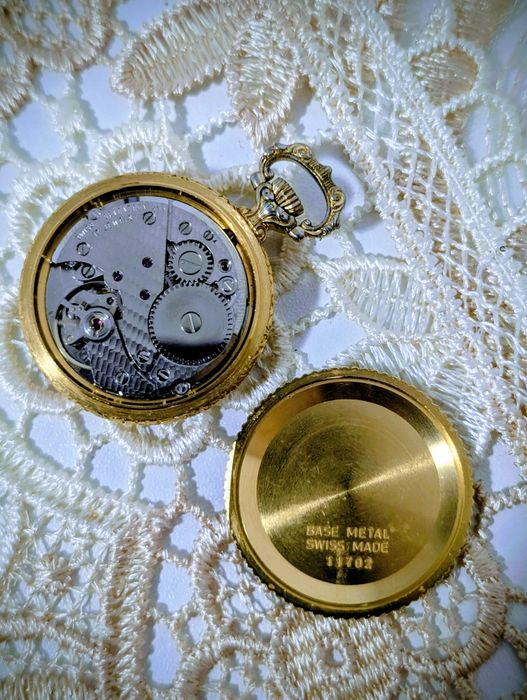 Ceas de buzunar vintage VERITY – Swiss Made, mecanic, funcțional  17 j