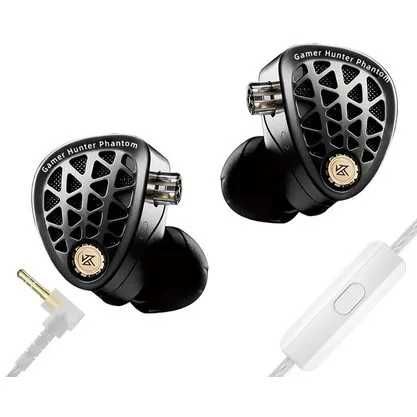 Наушники KZ Phantom Gaming IEMs, 3,5 mm with mic/USB-C