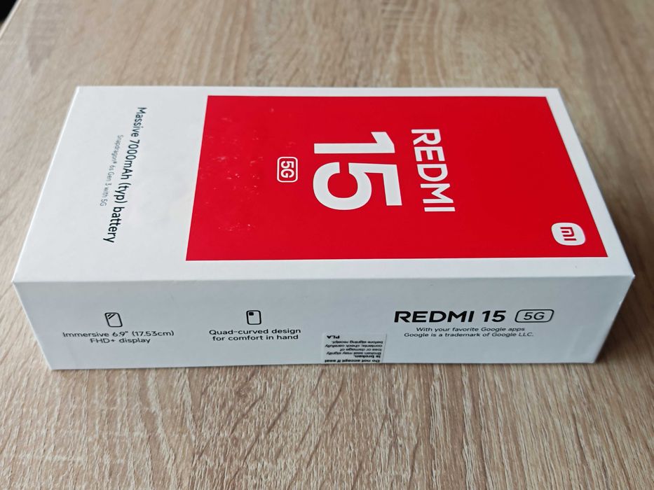 Telefon Redmi 15 5G NOU Sigilat 8GB Ram 256GB Negru Baterie 7000 mAh