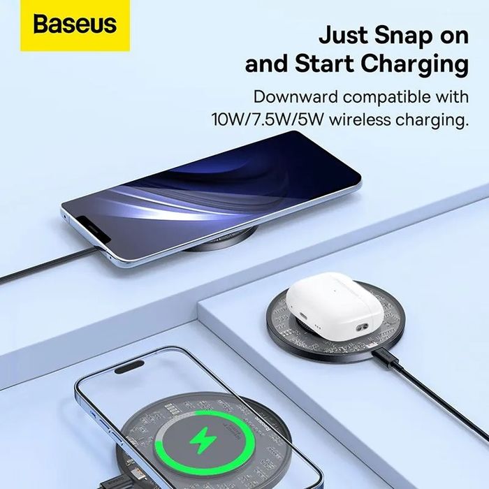 Baseus Беспроводная зарядка. Simsiz zaryadchik android va ayfon uchun