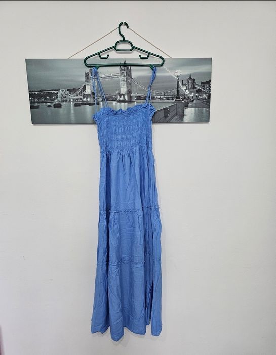 Rochie lunga de vara cu in Mango marime 40 purtata o data