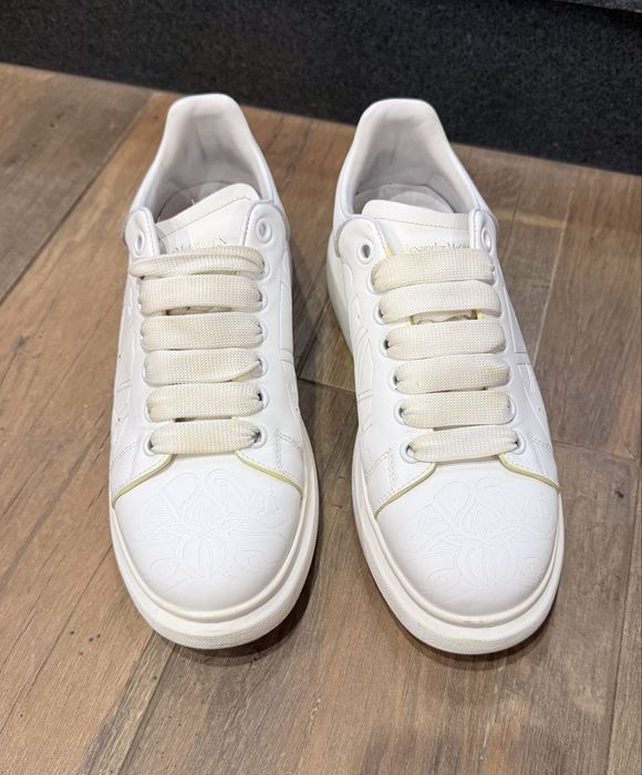 Кецове бели Alexander McQueen естествена кожа