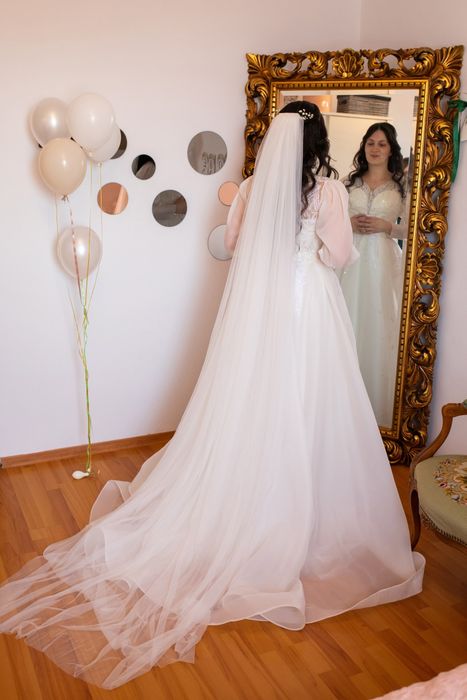 Rochie mireasa Ivory S M   ORGANZA