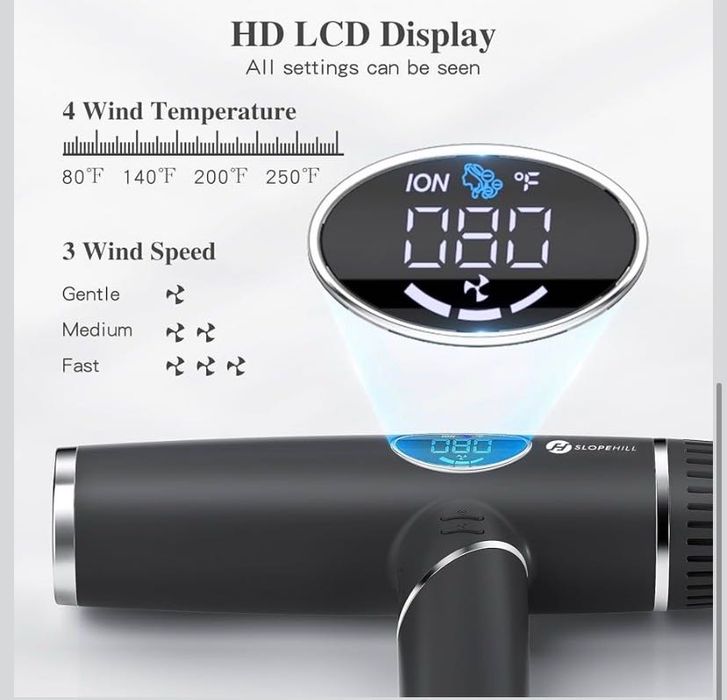Професионален сешоар Slopehill Ionic 2000w