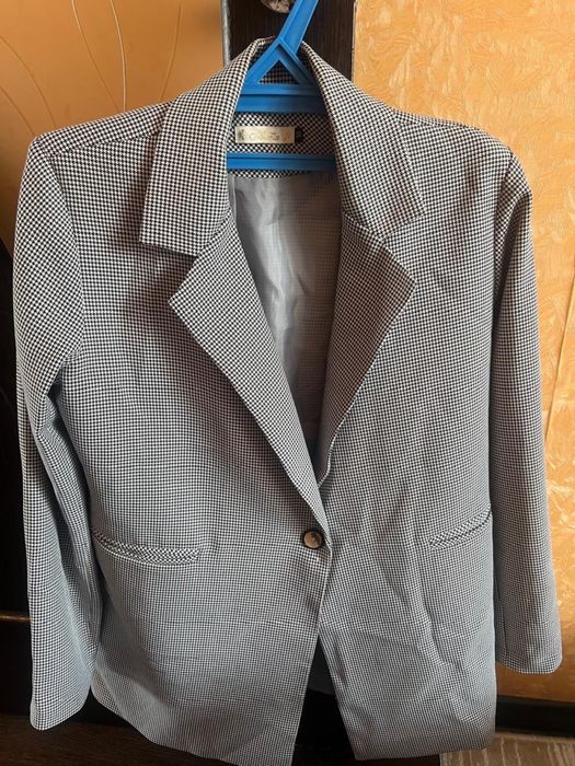 Пиджак/ плотный/ клетчатый