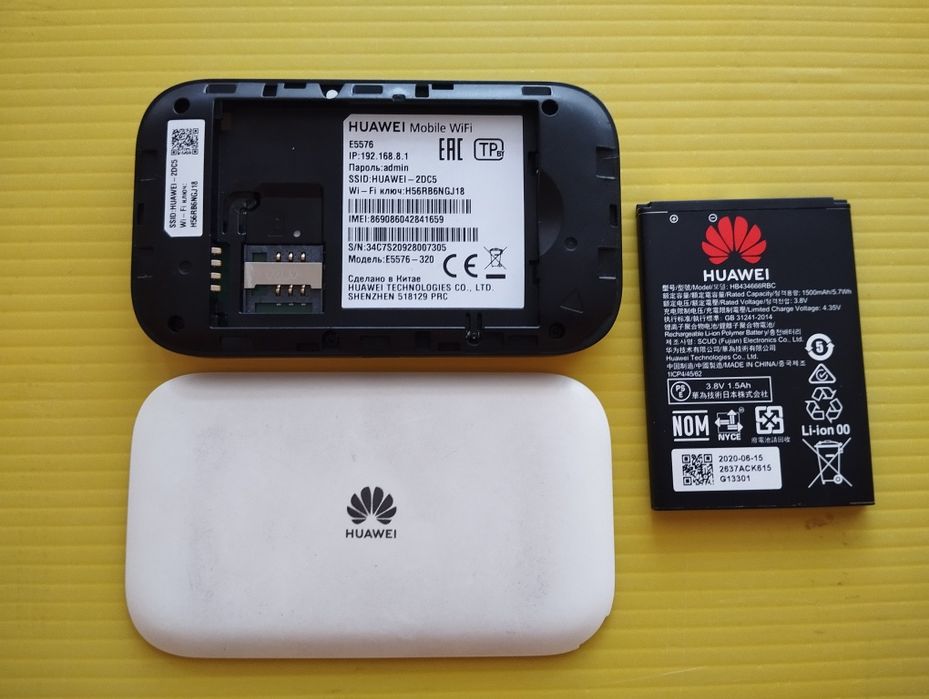 Wi-Fi роутер Huawei E5576 поддерживает SIM любого оператора