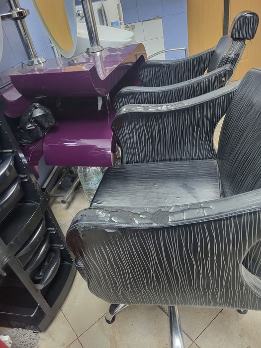 Scaun salon, oglinda salon, scaun spalat salon, masa masaj