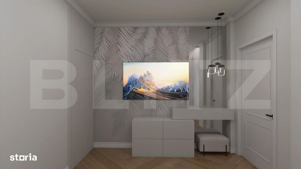 Apartament nou modern, 2 camere, centrala pe gaz si panouri fotovoltai