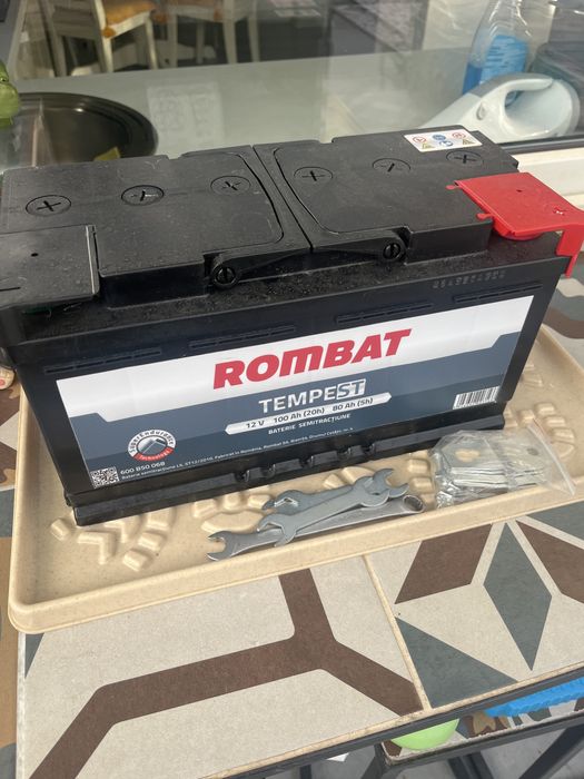 Baterie Rombat Tempest 100Ah rulota panouri