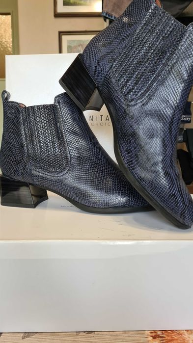 Боти Hispanitas, естествена кожа, сини, р.38