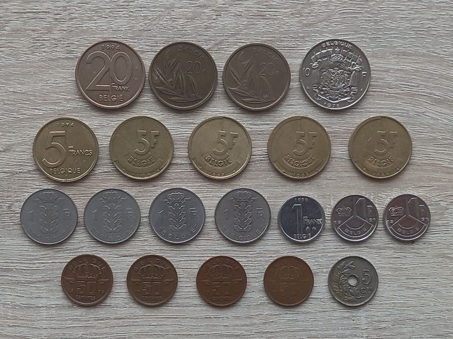 Лот белгийски монети (1923 - 1996)