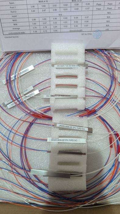 SC APC оптический сплиттер 1х2 0,9мм