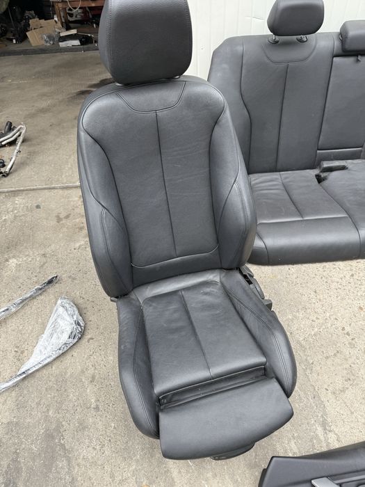 Рекаро салон bmw f30 бмв ф30 черен рекаро салон с подгрев rekaro