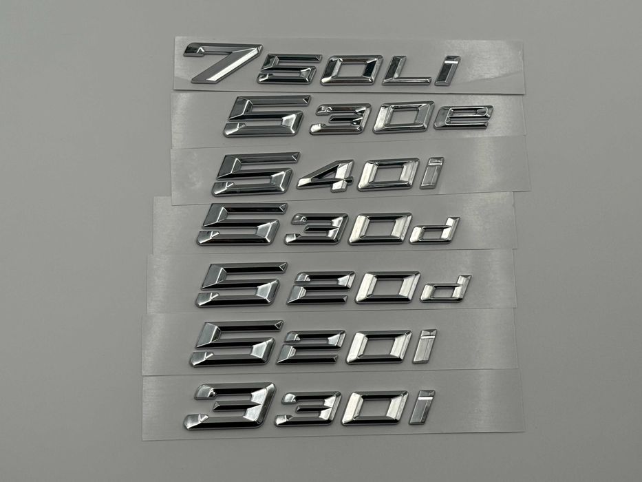 Embleme BMW MOTORIZARE seria 3 seria 5 seria 7 nou crom