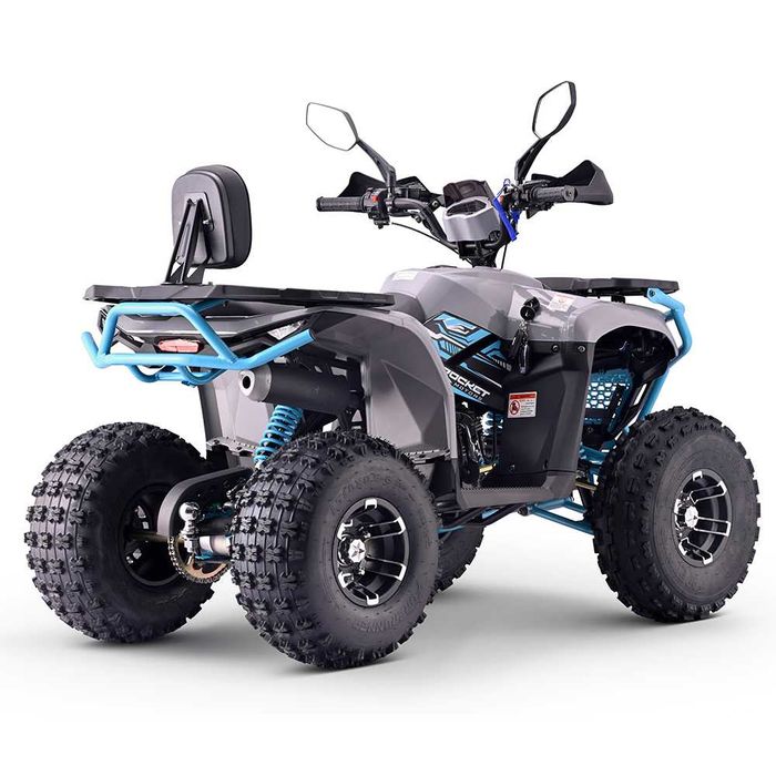 Atv 125cc MNR Troodon Deluxe 8" semi-automat 4T benzina gri/albastru