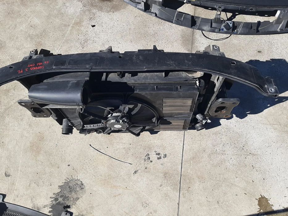 Trager complet cu radiatoare electroventilator 1.6 tdi cay skoda superb 2 3t facelift 1k0959455fb