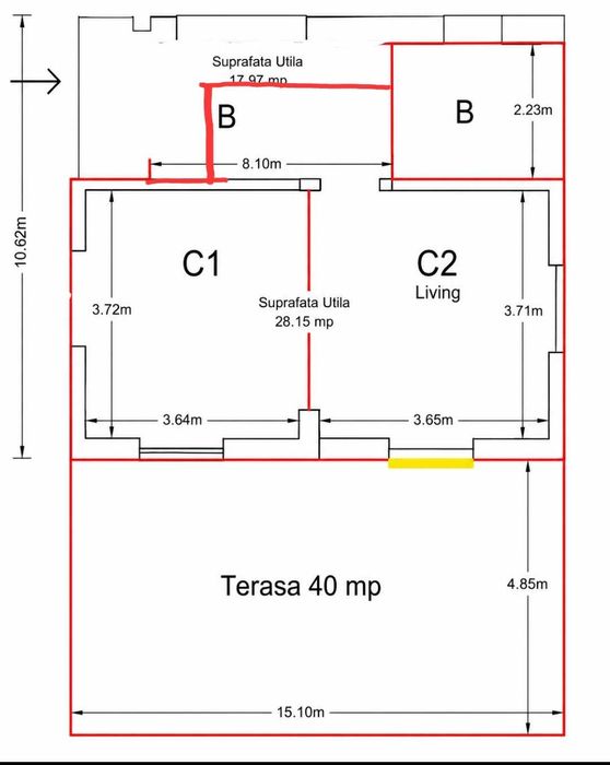 Apartament tip Penthouse  in Cavnic Ultracentral