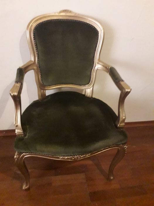 Fotoliu stil baroc din lemn
