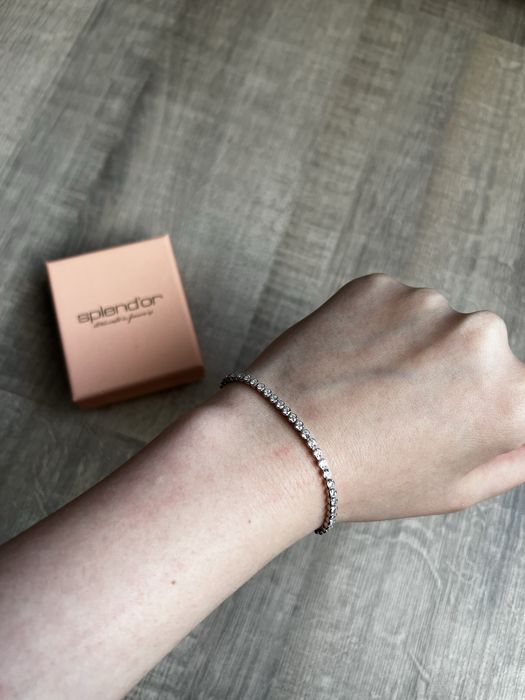 Brățară tennis argint 925 cu zirconii – Splend’or – nouă