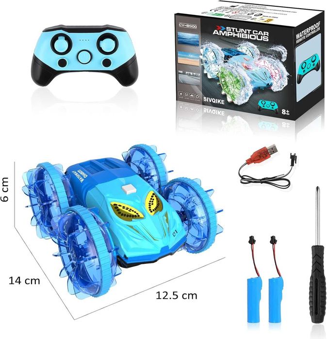 Амфибийна каскадна количка с дистанционно водоустойчива 4x4,Топ цена!