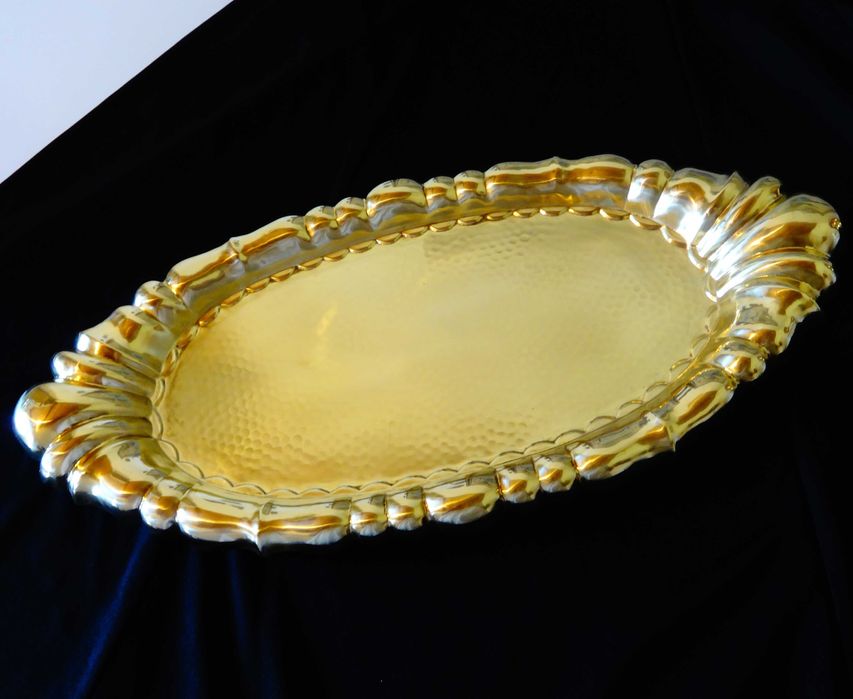 Бронзово плато,поднос,маркирано