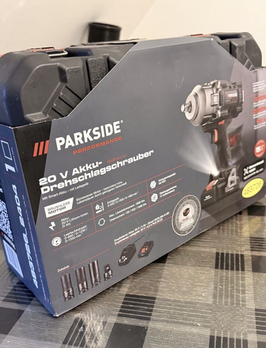Parkside Гайковерт 20V Гаранция 5 г. Със смарт батерия немска стока
