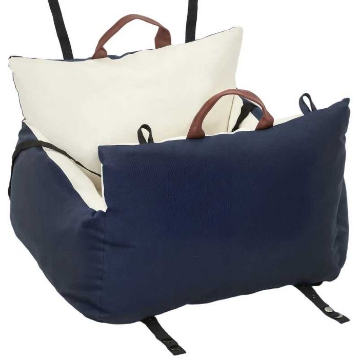 Столче за кола за кучета PawHut, 2 каишки, калъфи за пране