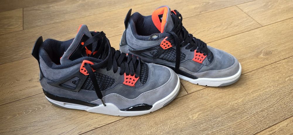 Men's Jordan 4 Retro Infrared Dark Grey/Infrared 23-Black (DH6927 061)