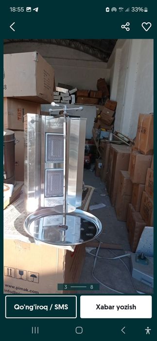 Doner aparat lavash aparat shawurma  Professional Arginali Garantiya
