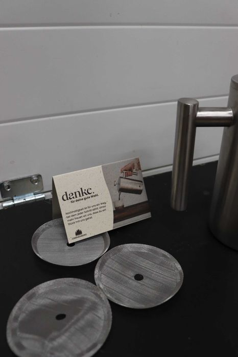 Френска преса Groenenberg,неръждаема стомана, 0,600мл, двустенна стена