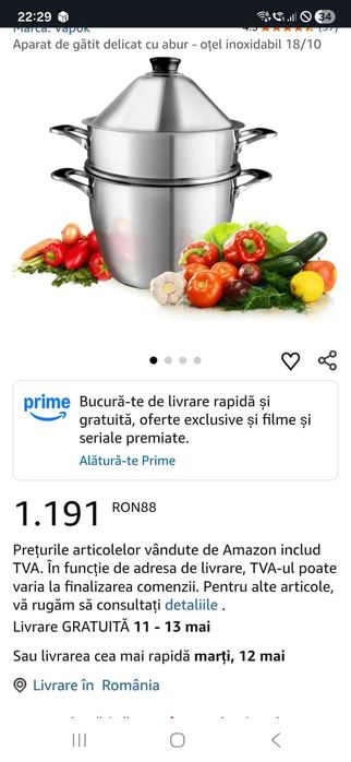 Oala inox La Vapok,fabricata din inox chirurgical 18/10