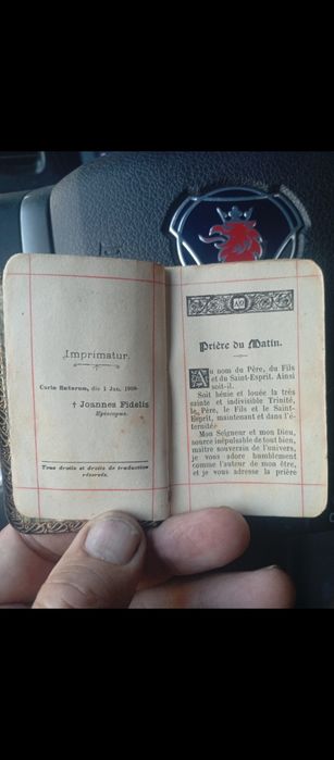 Уникален миниатюрен античен френски молитвеник -1908г- Бижу на благочестивата душа