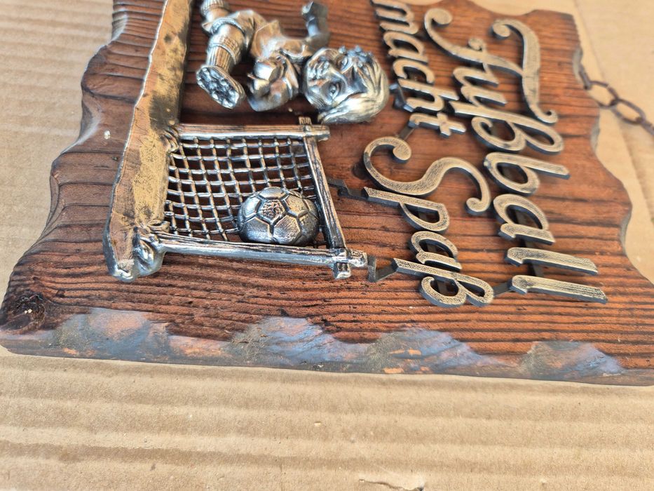 Декоративно пано,  дърво, бронз