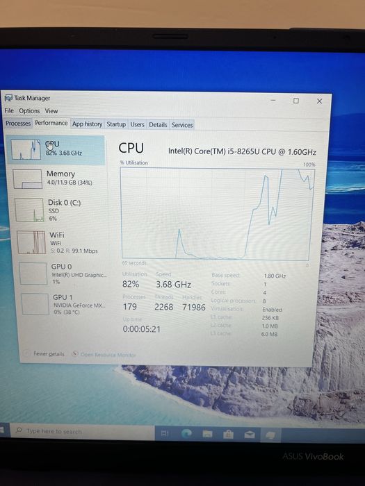 Laptop ASUS VivoBook 15 (X512F) /i5 Gen 8 /12GB RAM /Citiți descrierea