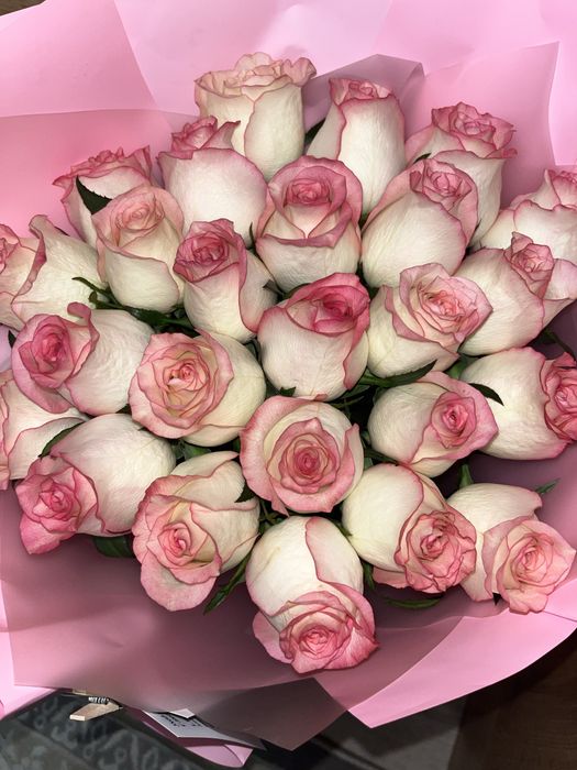 Свежие розы 25шт