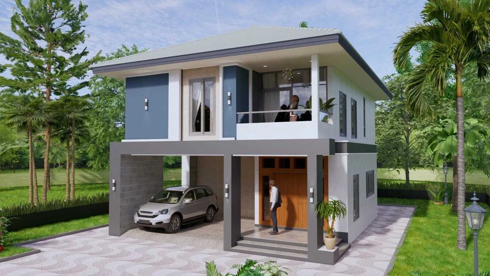 НА ИЗПЛАЩАНЕ - Евтина двуетажна сглобяема къща с 4 спални, 182 кв. м