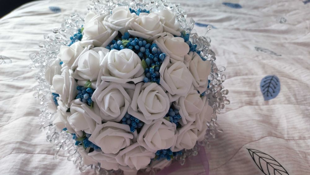 Сватбен букет(ръчно изработен)