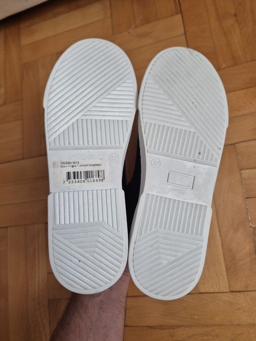 Pantofi sport Rosa Negra Comfort, Piele Naturală, Unisex - 37