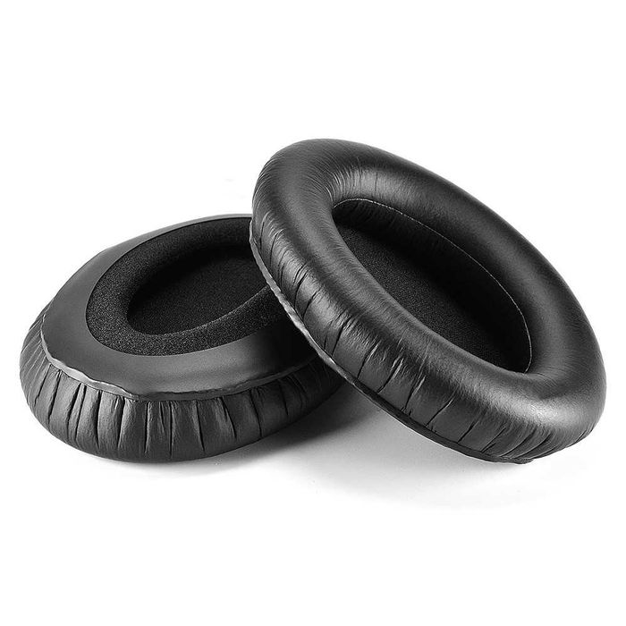 Set 2 bureti pentru casti Sennheiser HD280 / HD280 Pro / HD281 / HMD280 / HMD281, Over-Ear - Spuma cu memorie, Piele ecologica creponata